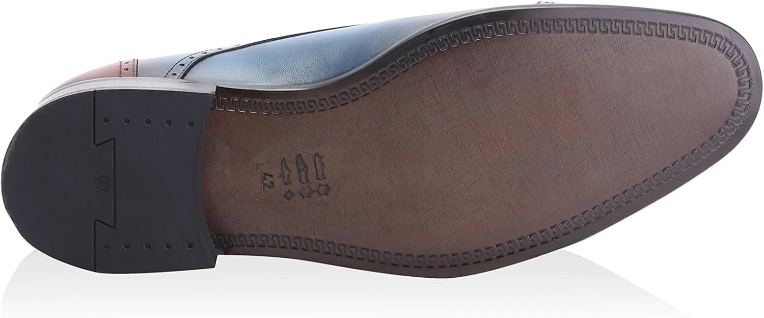 Туфли S'BAKER Monkstrap, Dark Blue Tobacco — фото 4