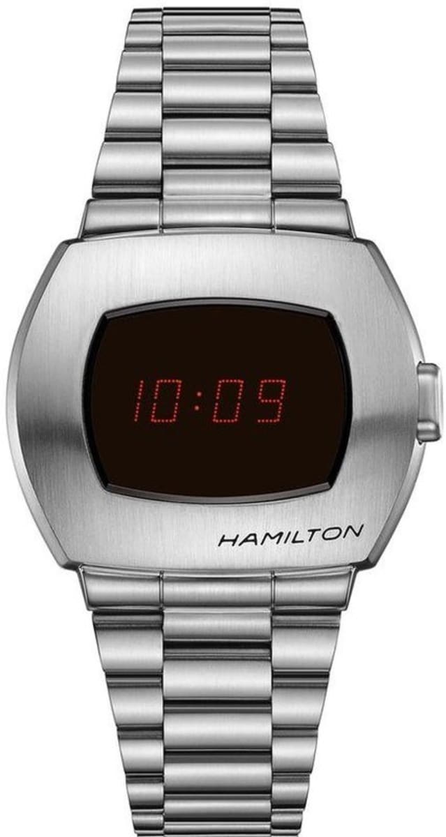 

Hamilton PSR Цифровые кварцевые цифровые мужские часы из нержавеющей стали H52414130, черный