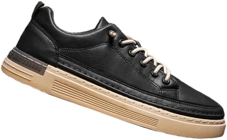 

Мужские спортивные кроссовки низкого типа - дышащие повседневные туфли на плоской подошве, подходят для ежедневной носки, обеспечивают комфорт Hoalox, черный