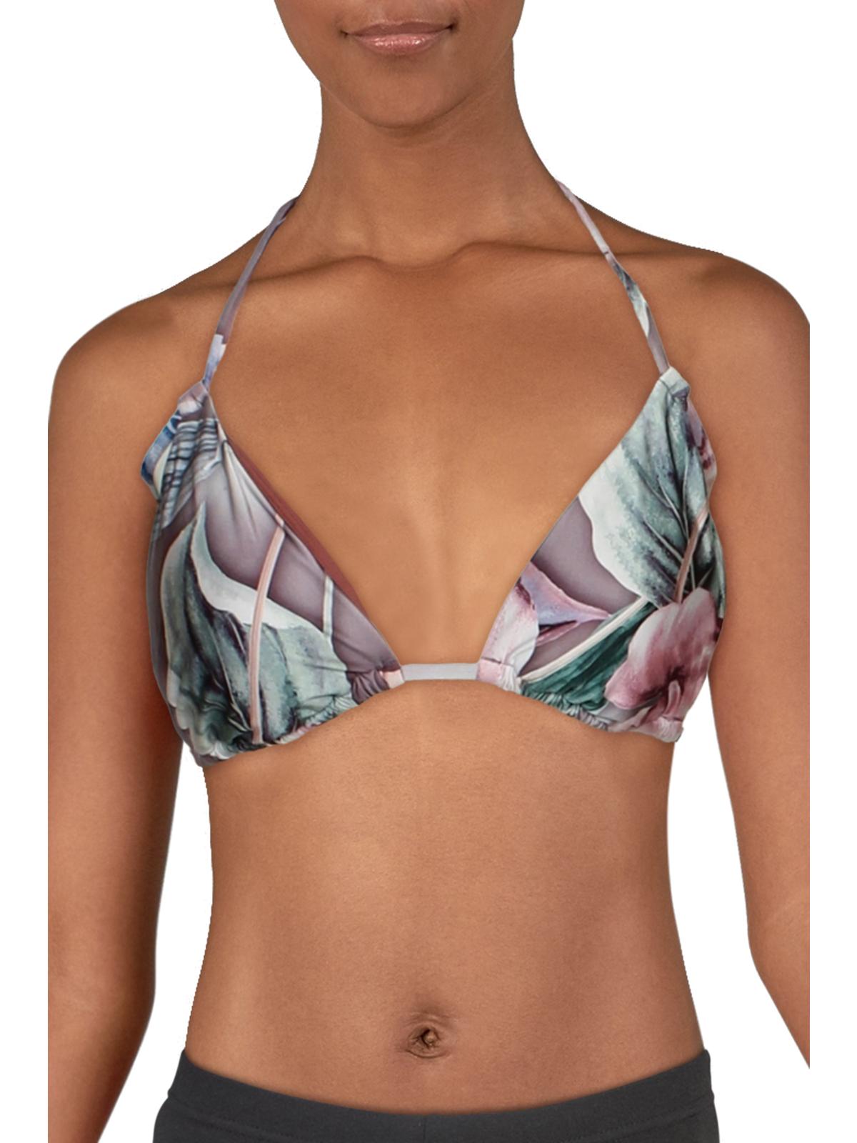 

Женский топ-бикини с принтом и сборками BCBGMAXAZRIA, цвет multi