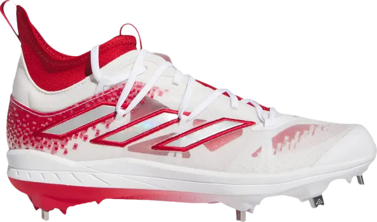 

Кроссовки Adizero Afterburner 9 NWV 'White Team Power Red', красный, Серый, Кроссовки Adizero Afterburner 9 NWV 'White Team Power Red', красный