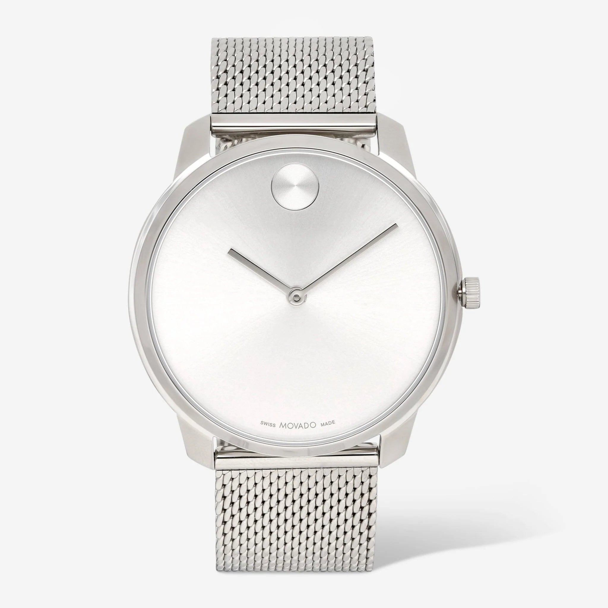

Movado BOLD мужские часы 3600260 с тонким сетчатым браслетом из нержавеющей стали 44 мм, серебряный