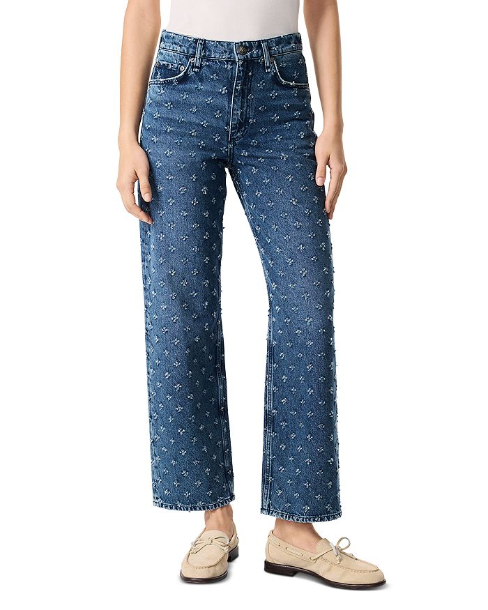 

Джинсы Shea High Rise Ankle из винтажного твида rag & bone, мультиколор