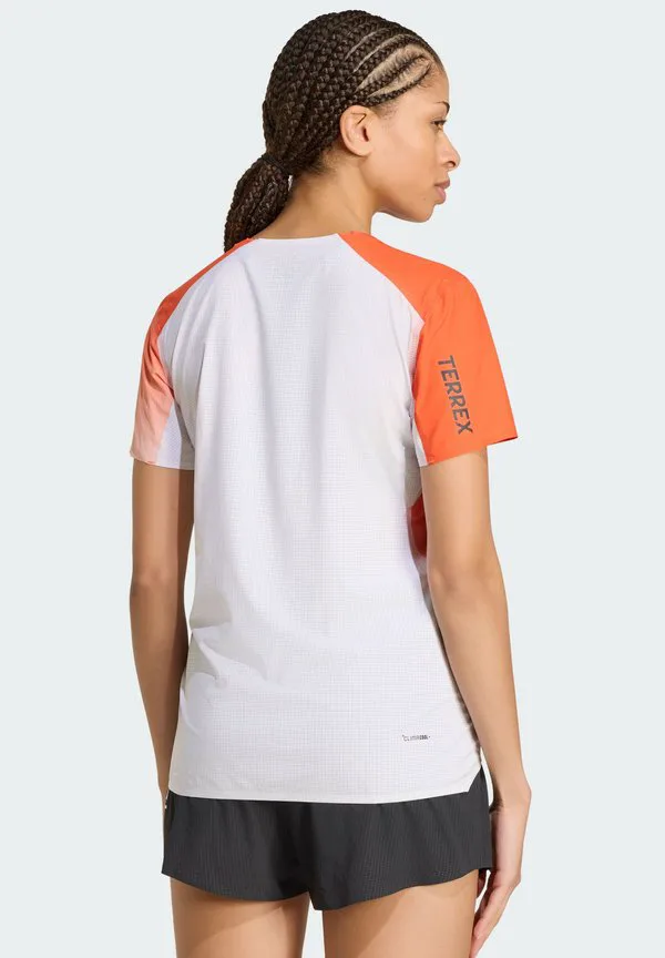 Футболка xperior pro sports Adidas Terrex, White/Semi Impact Orange — фото 2