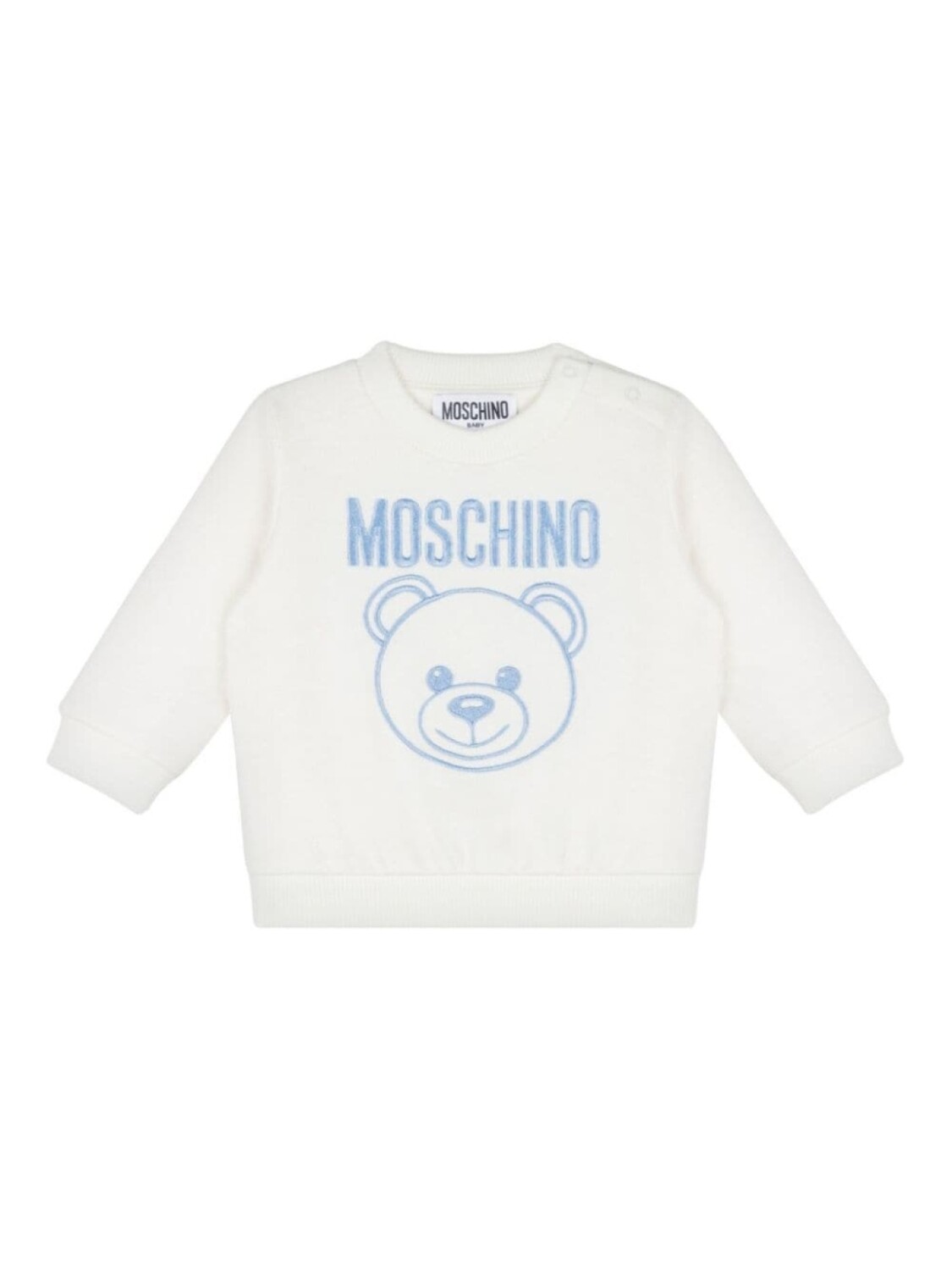 

Moschino Kids толстовка с вышивкой Teddy Bear, белый