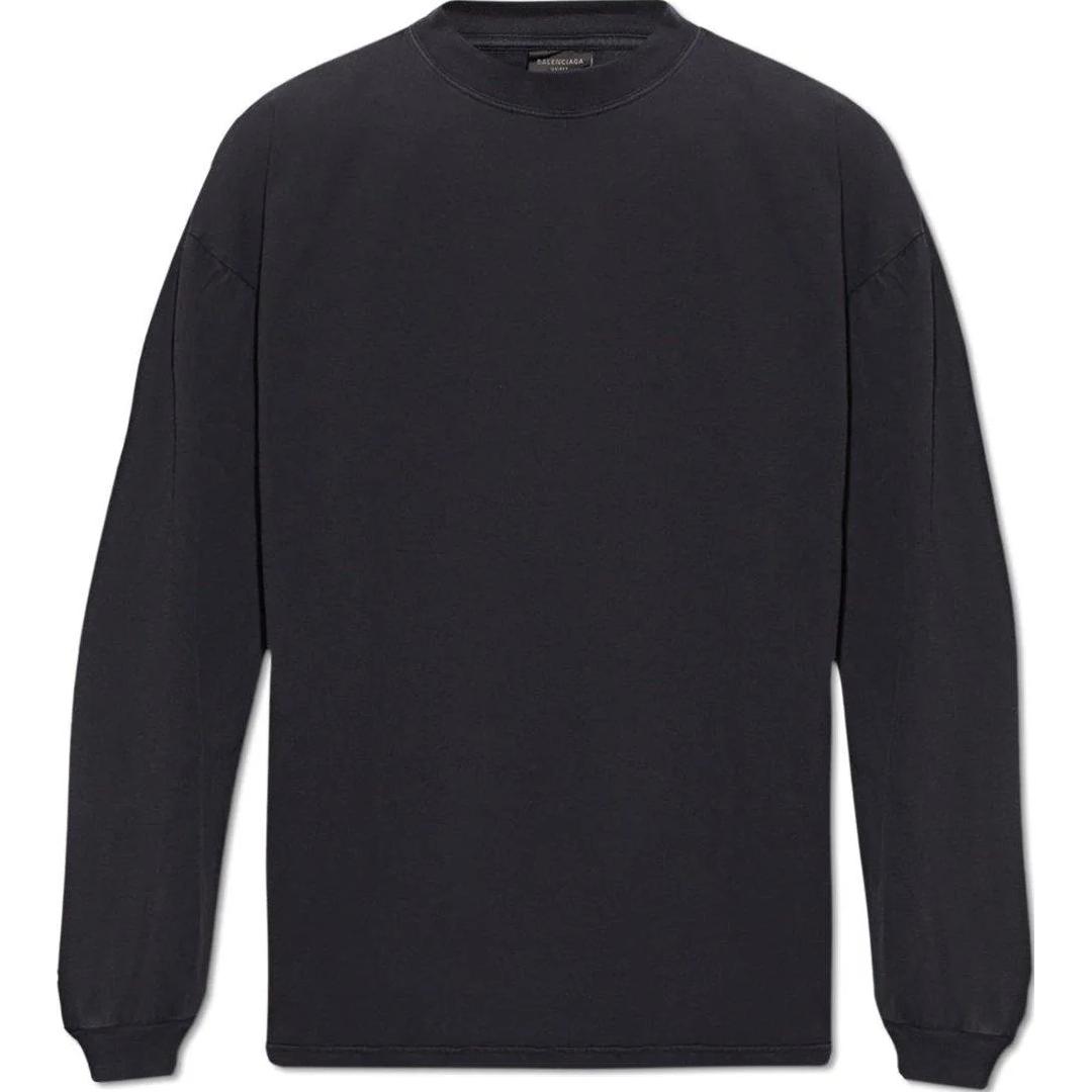 

Растянутая футболка Balenciaga, черный