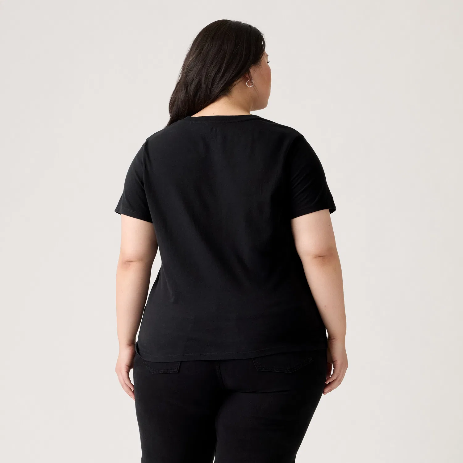 Футболка с V-образным вырезом (большого размера) Levi's, Black — фото 4
