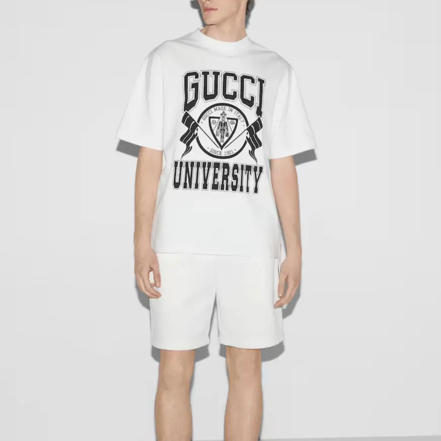 Футболка мужская Gucci белый — фото 4