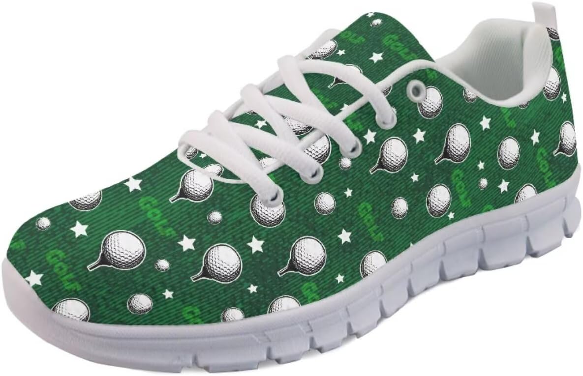 

Мужские слипоны Forchrinse, дышащие с сеткой, шнуровкой, для ходьбы, легкие повседневные кроссовки для тенниса, путешествий и работы, Golf Ball