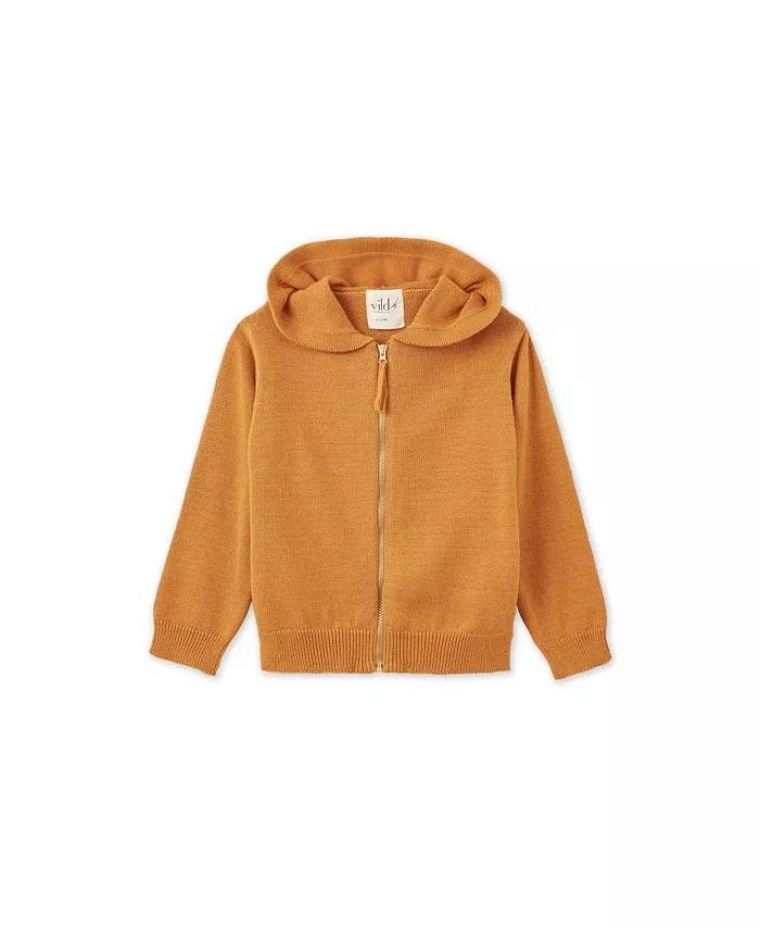 

Детский кардиган Vild House of Organic из трикотажа Vild House of Little, желтый