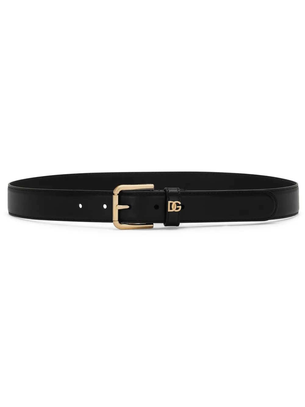 

Ремень с логотипом DG DOLCE & GABBANA, черный