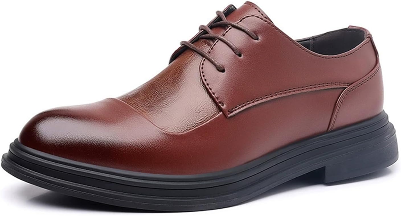 

Мужские оксфорды KYOESCAI, классические туфли на шнуровке, современные деловые дерби, с амортизирующей стелькой для официальных мероприятий, коричневый