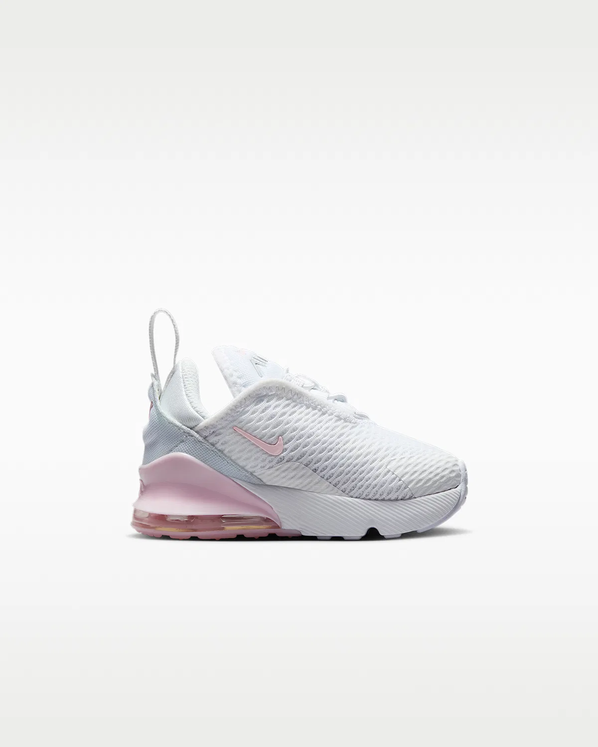 Детская обувь Nike Air Max 270, White/Light Smoke Grey/Pink Foam — фото 3