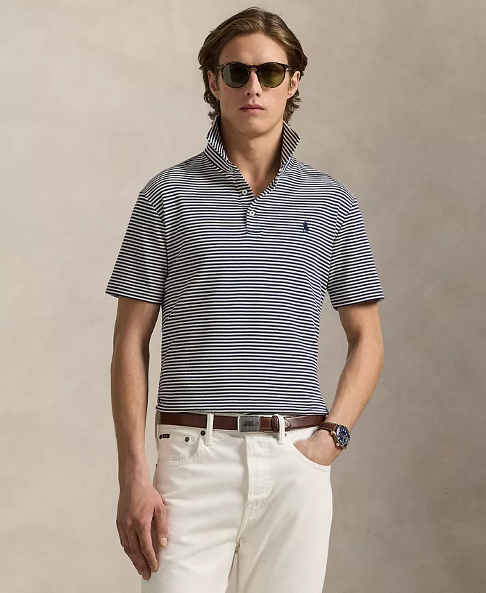 

Мужская классическая поло из мягкого хлопка Polo Ralph Lauren, белый