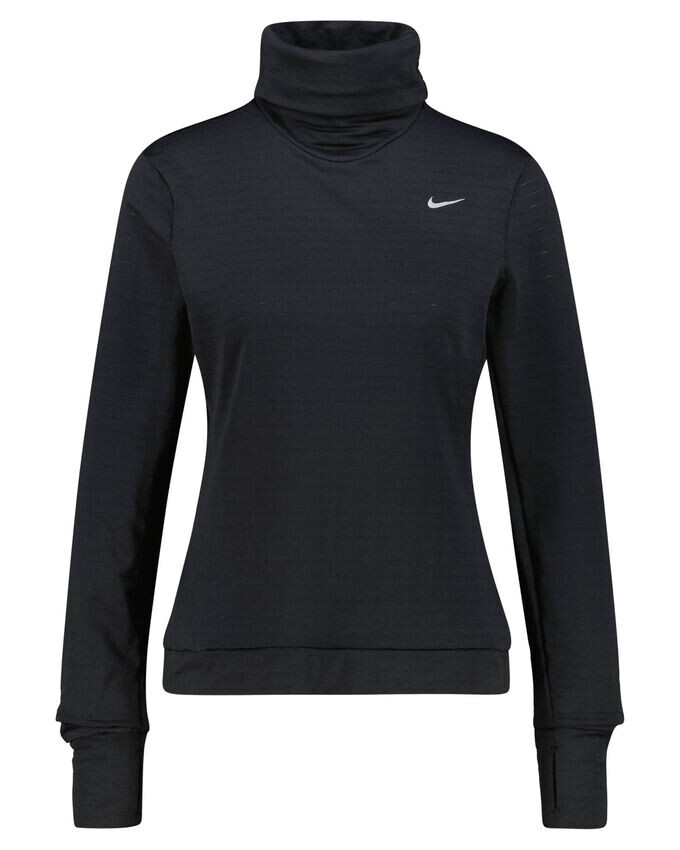 

Беговая рубашка с водолазкой therma-fit Swift Nike, черный
