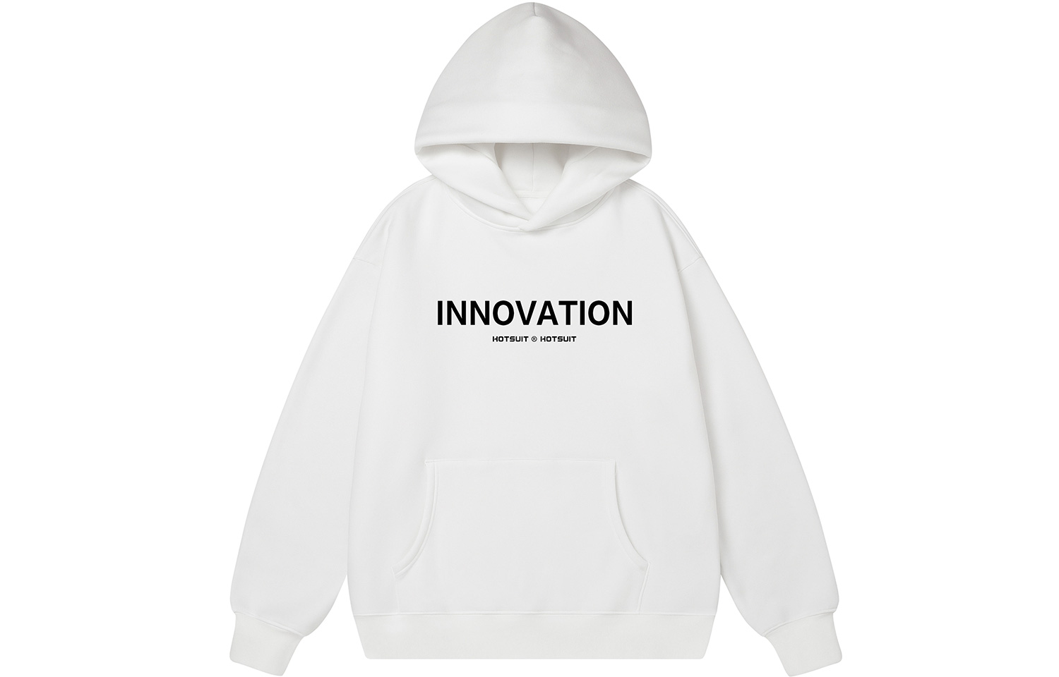 

Унисекс свитшот HOTSUIT, серебристо-белый