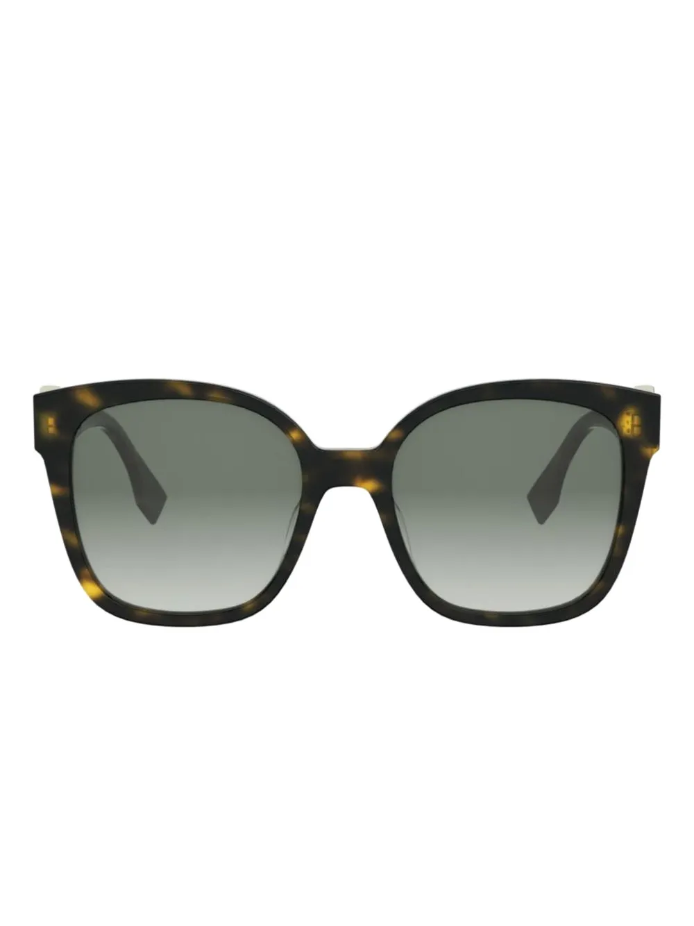 

Солнцезащитные очки в квадратной оправе Fendi, черный