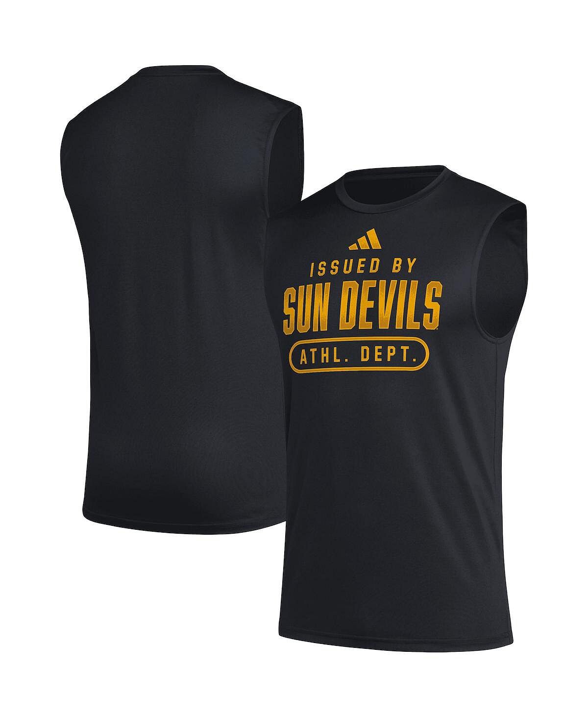 

Мужская черная майка Arizona State Sun Devils Sideline AEROREADY Pregame adidas
