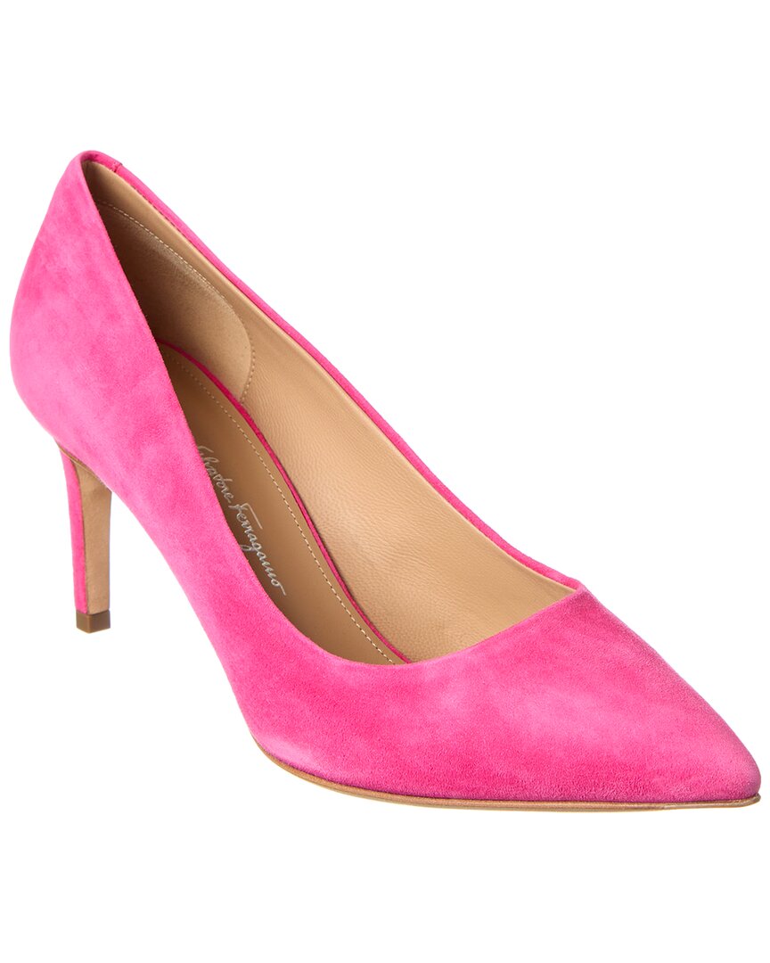 Туфли-лодочки Ferragamo Ilary Suede Salvatore Ferragamo, фиолетовый