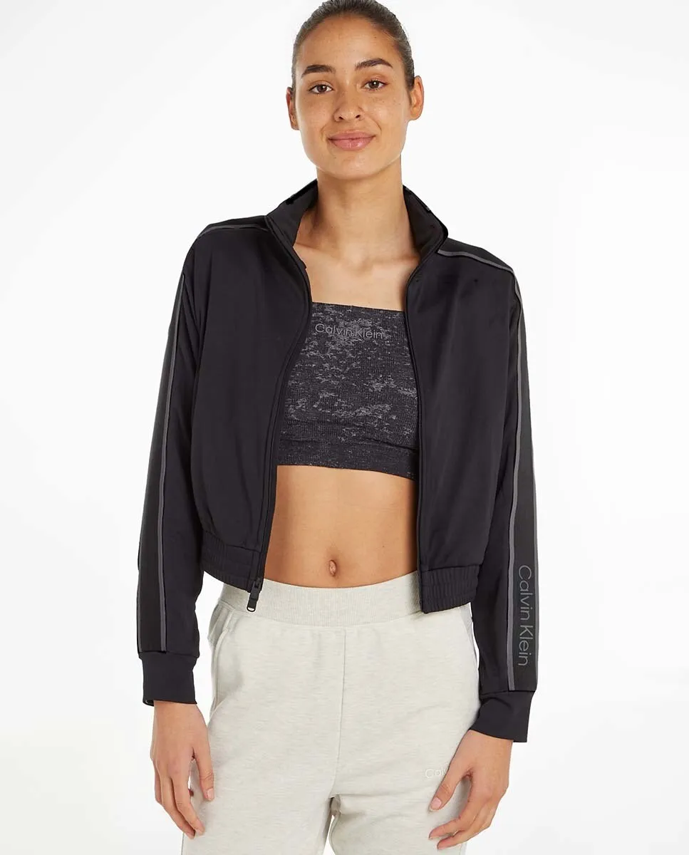 

Укороченная куртка на молнии Calvin Klein, черный