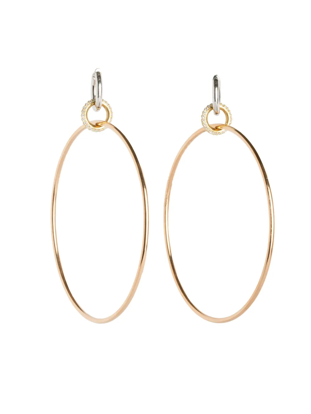 

Серьги-кольца Altaire из розового золота с бриллиантами Spinelli Kilcollin, розовый