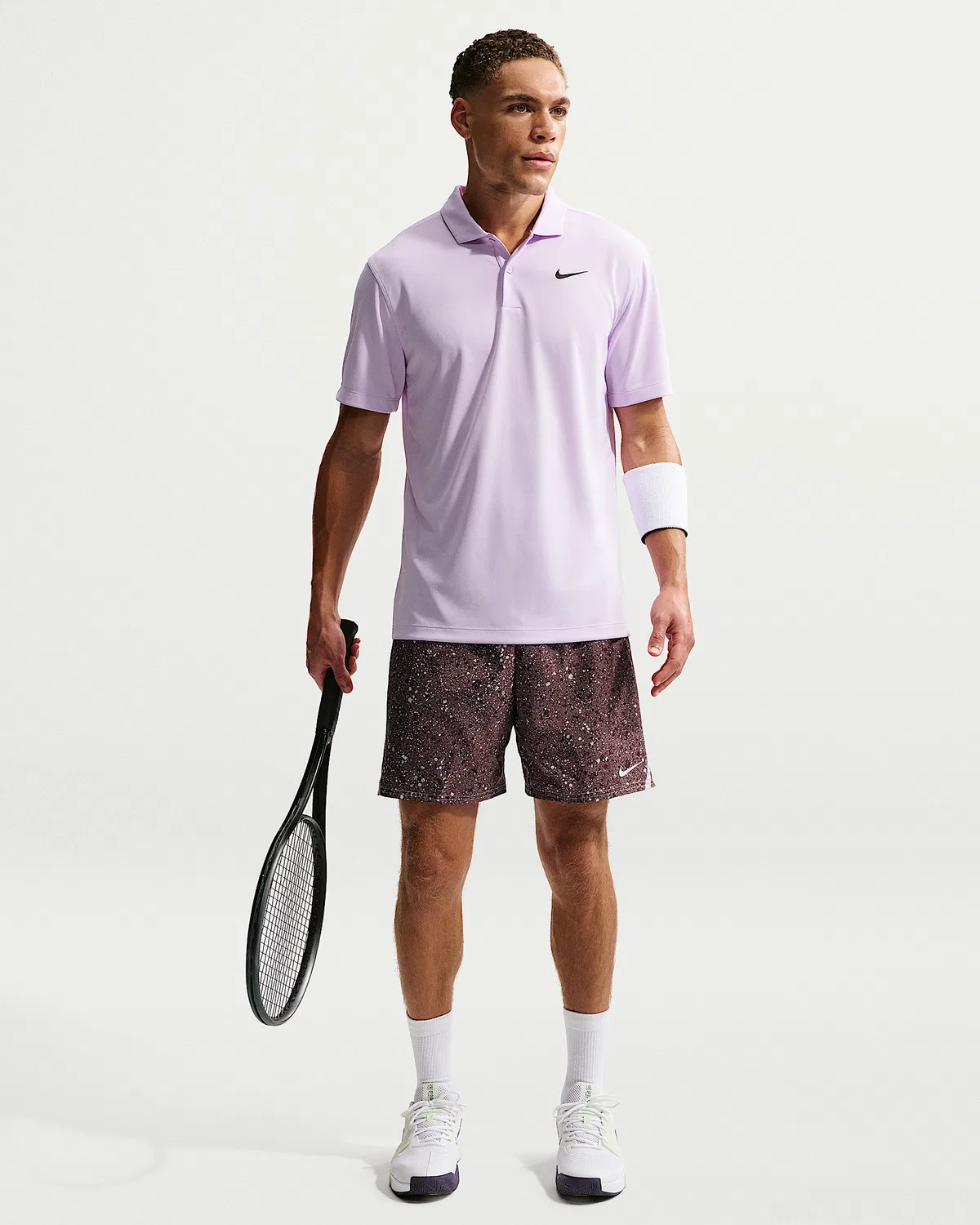 Мужские шорты NikeCourt Victory Dri-FIT 7", Tattoo/Platinum Violet/White