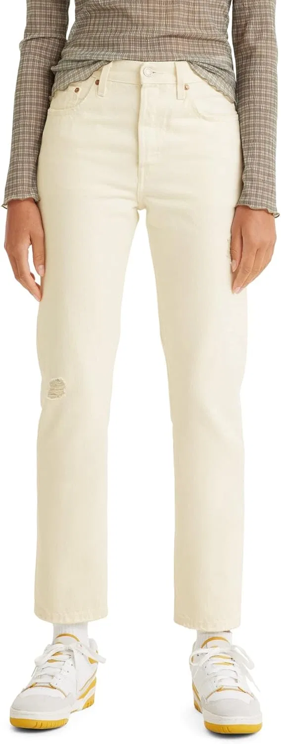 Джинсы Premium 501 Crop Levi's, Ecru Booper