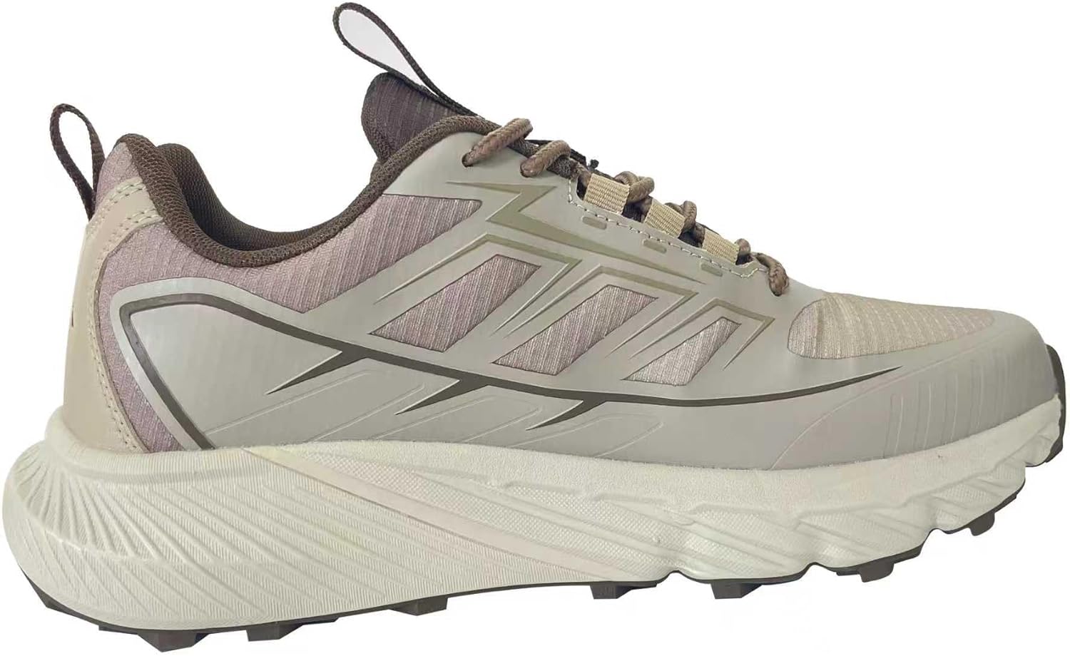 

Мужские спортивные кроссовки для трейл-раннинга, с амортизирующей подошвой, на шнуровке, подходят для активного отдыха или повседневного ношения Generic, хаки