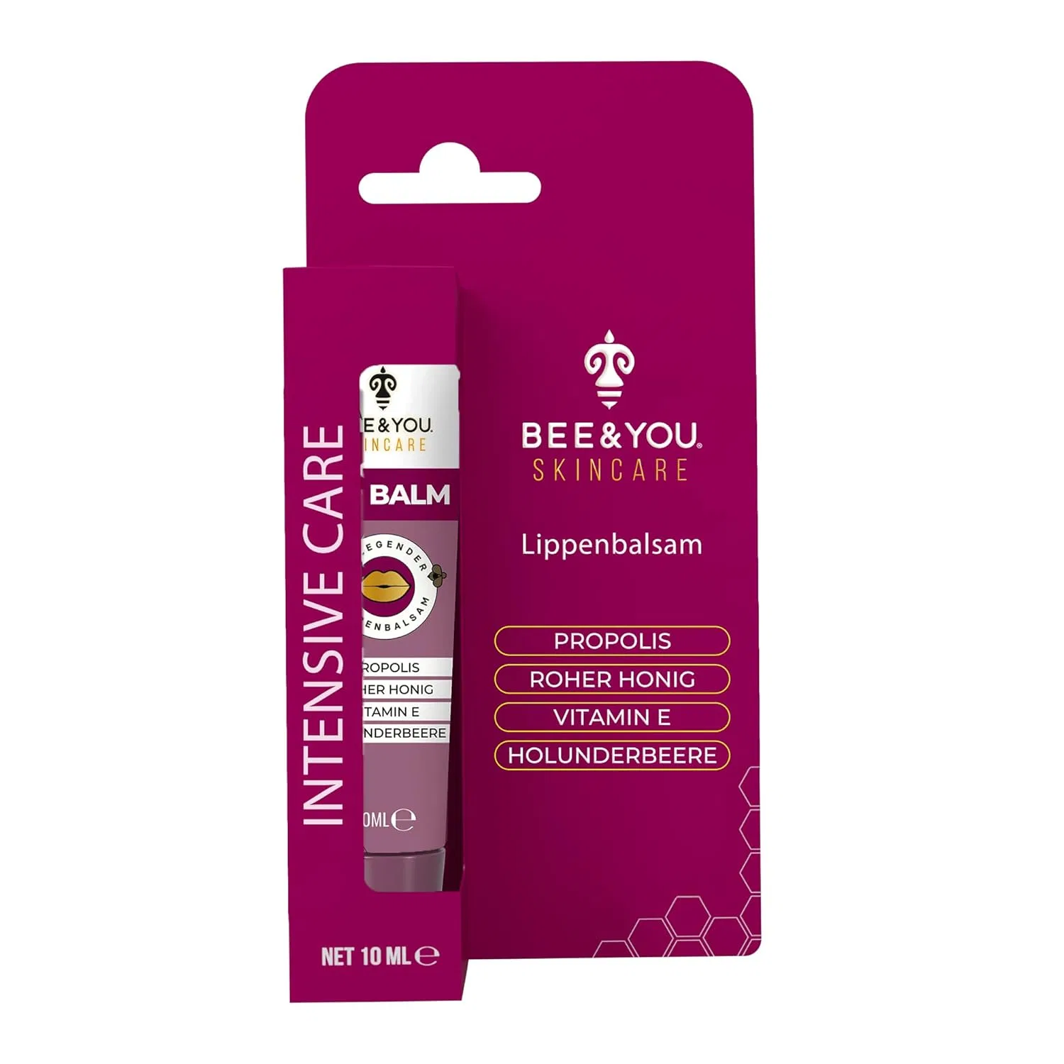 Бальзам для губ Bee and You с экстрактом прополиса и медом, 10 мл Bee & You