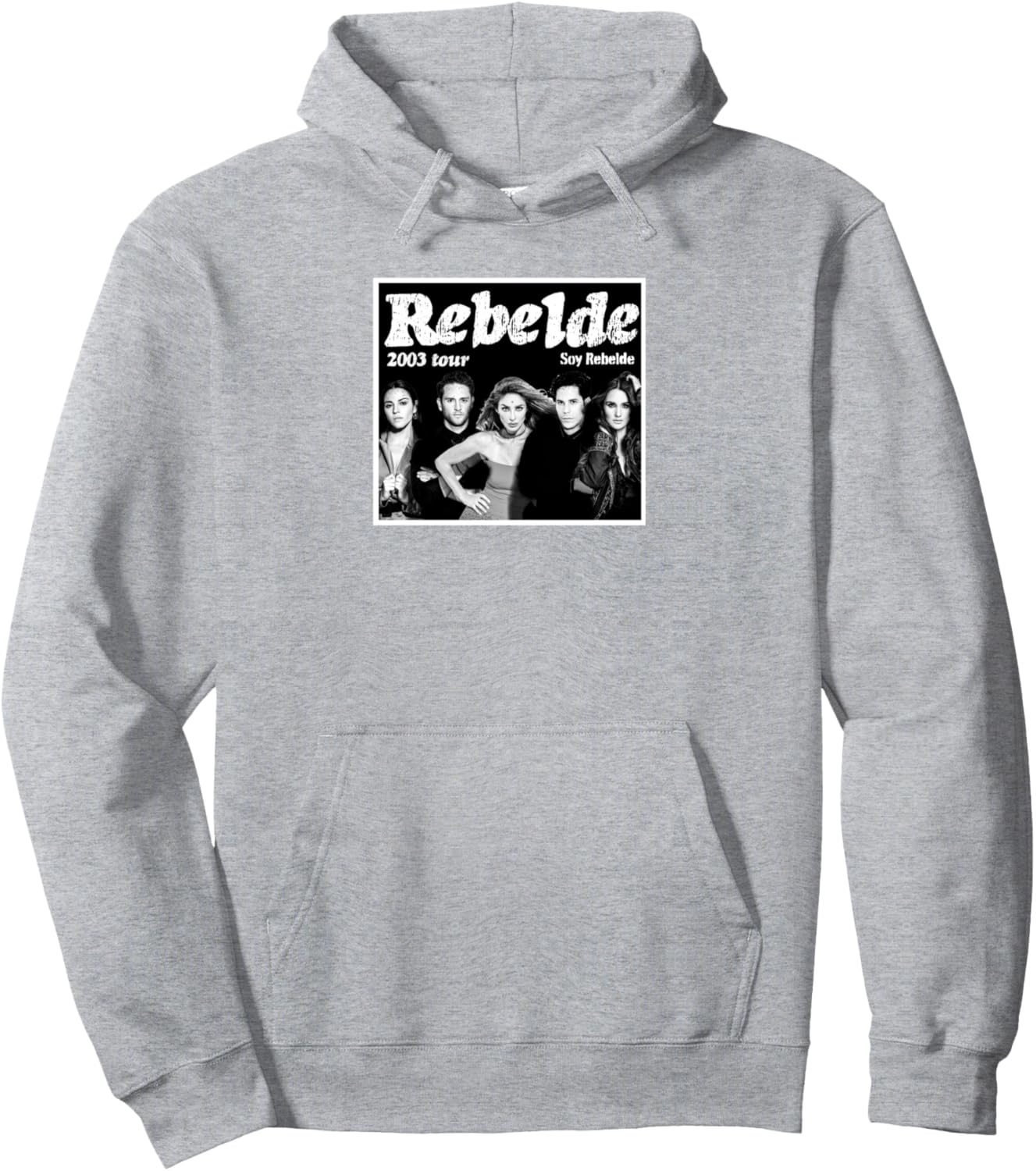 

Толстовка RBD Rebelde Tour 2023 Rebelde Concert Rebelde Rbd, серый
