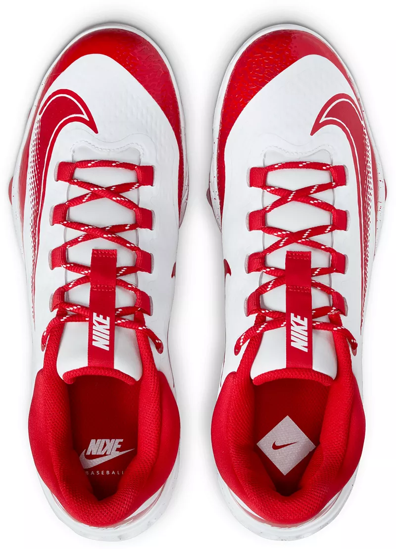 Мужские бейсбольные бутсы Nike Alpha Huarache Elite 4 MCS, цвет White/University Red — фото 2