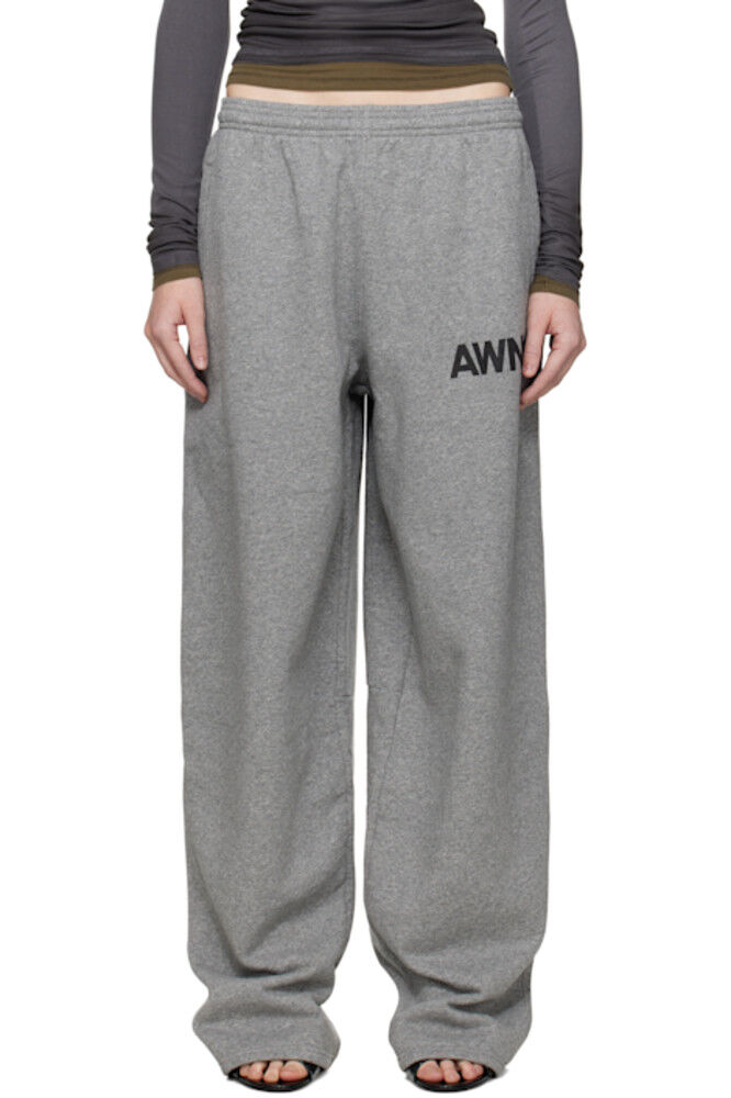 

Серые спортивные штаны большого размера с логотипом alexanderwang.t