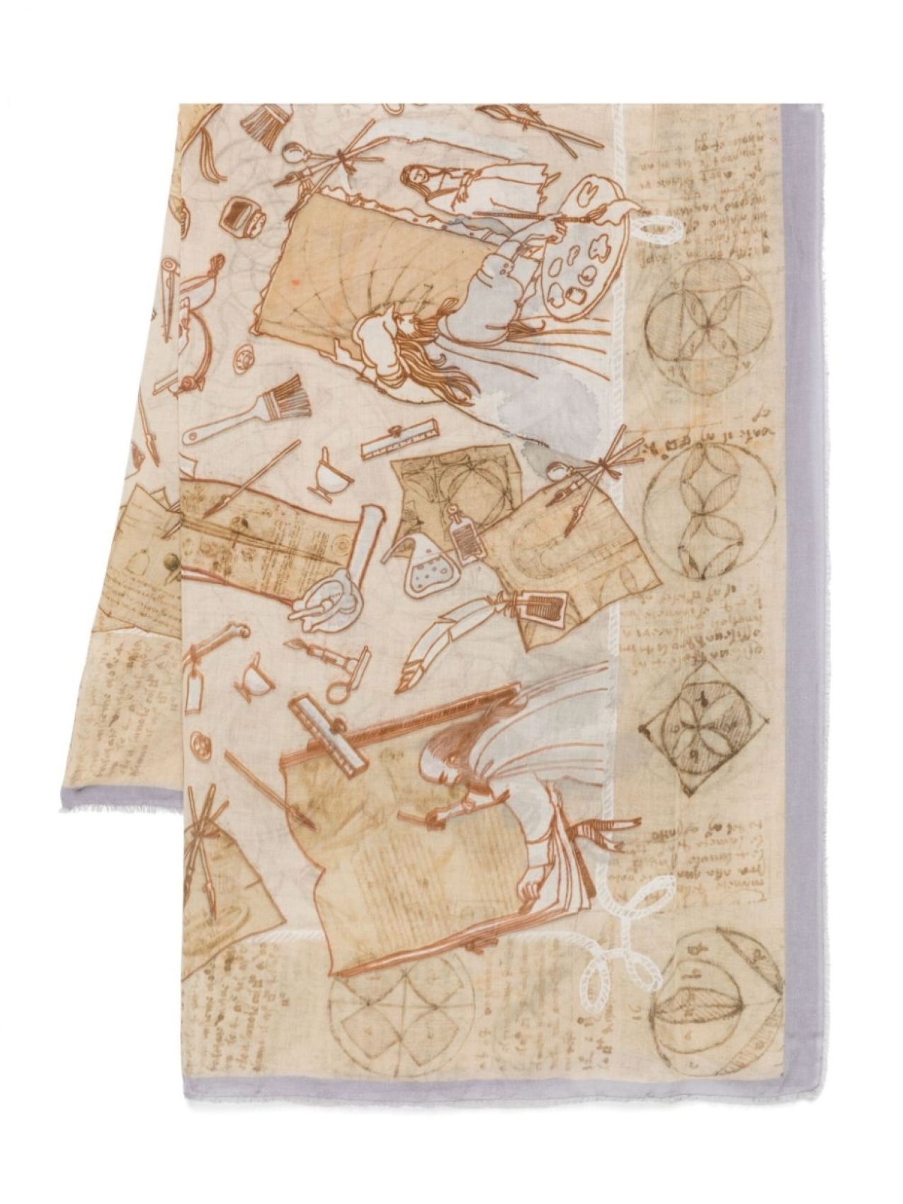 

Faliero Sarti шарф Vinci, нейтральный цвет