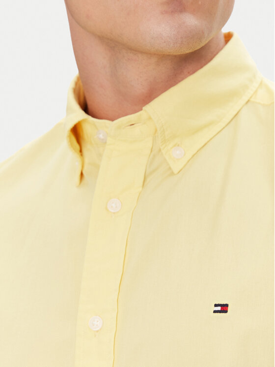 Рубашка обычного кроя MW0MW37584 Tommy Hilfiger, желтый — фото 4