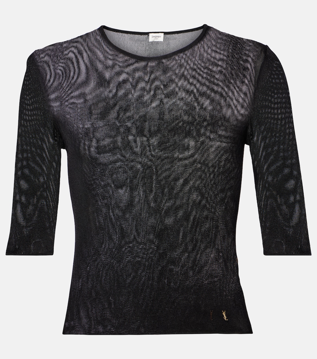 

Вязаный топ Saint Laurent, нуар