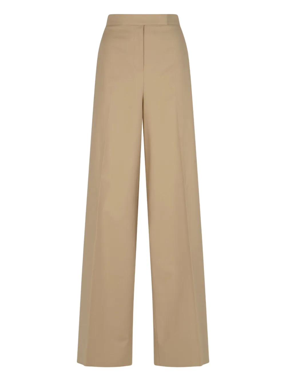 

Хлопковые брюки с высокой талией MAX MARA, нейтральный