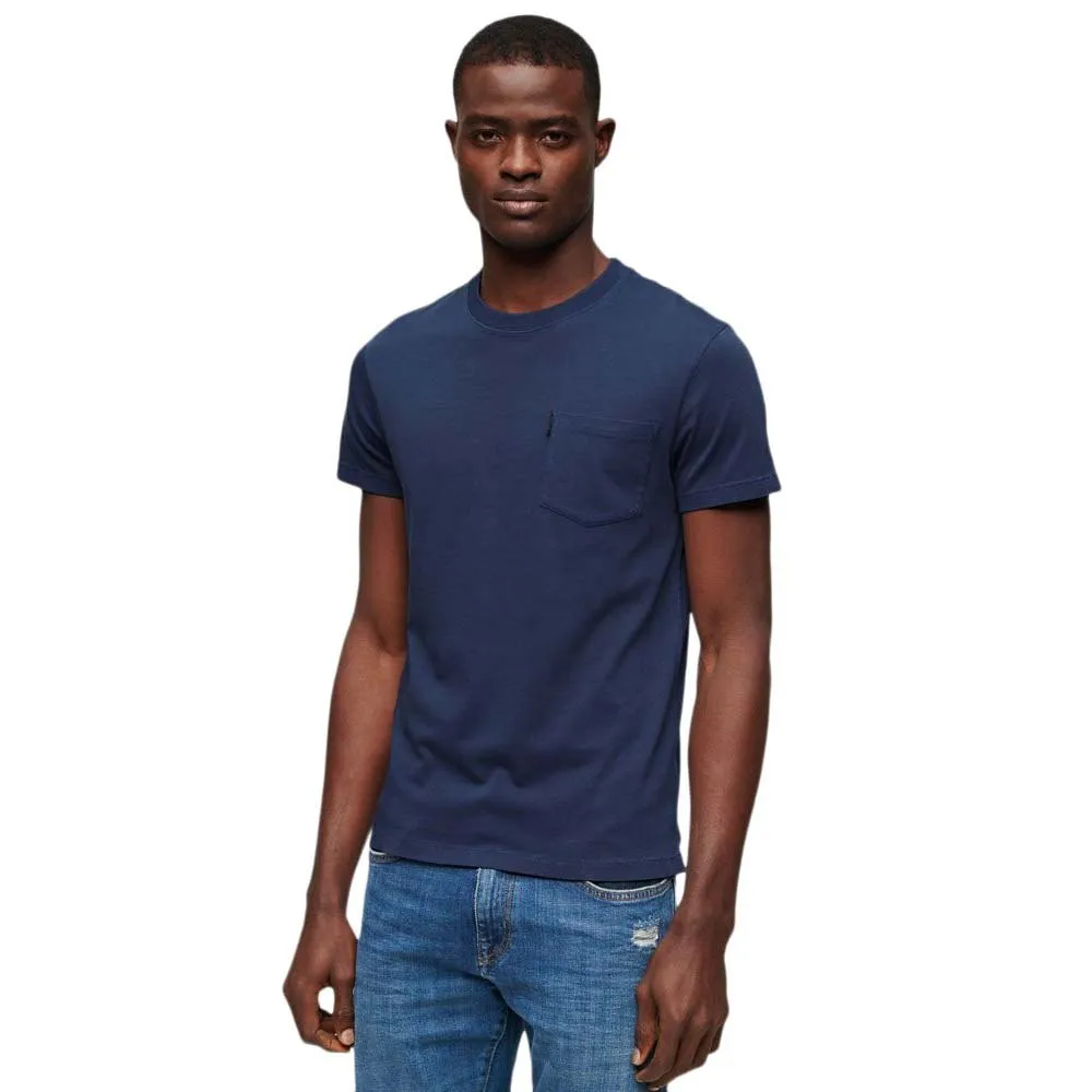 

Футболка с коротким рукавом Superdry Essential Washed Pocket, синий