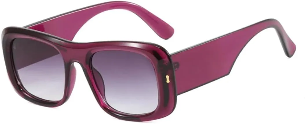 

Большие солнцезащитные очки для женщин и мужчин, модные винтажные очки для уличной фотографии, очки с защитой от УФ-излучения UV400 VVTWSSW, Purple Purple