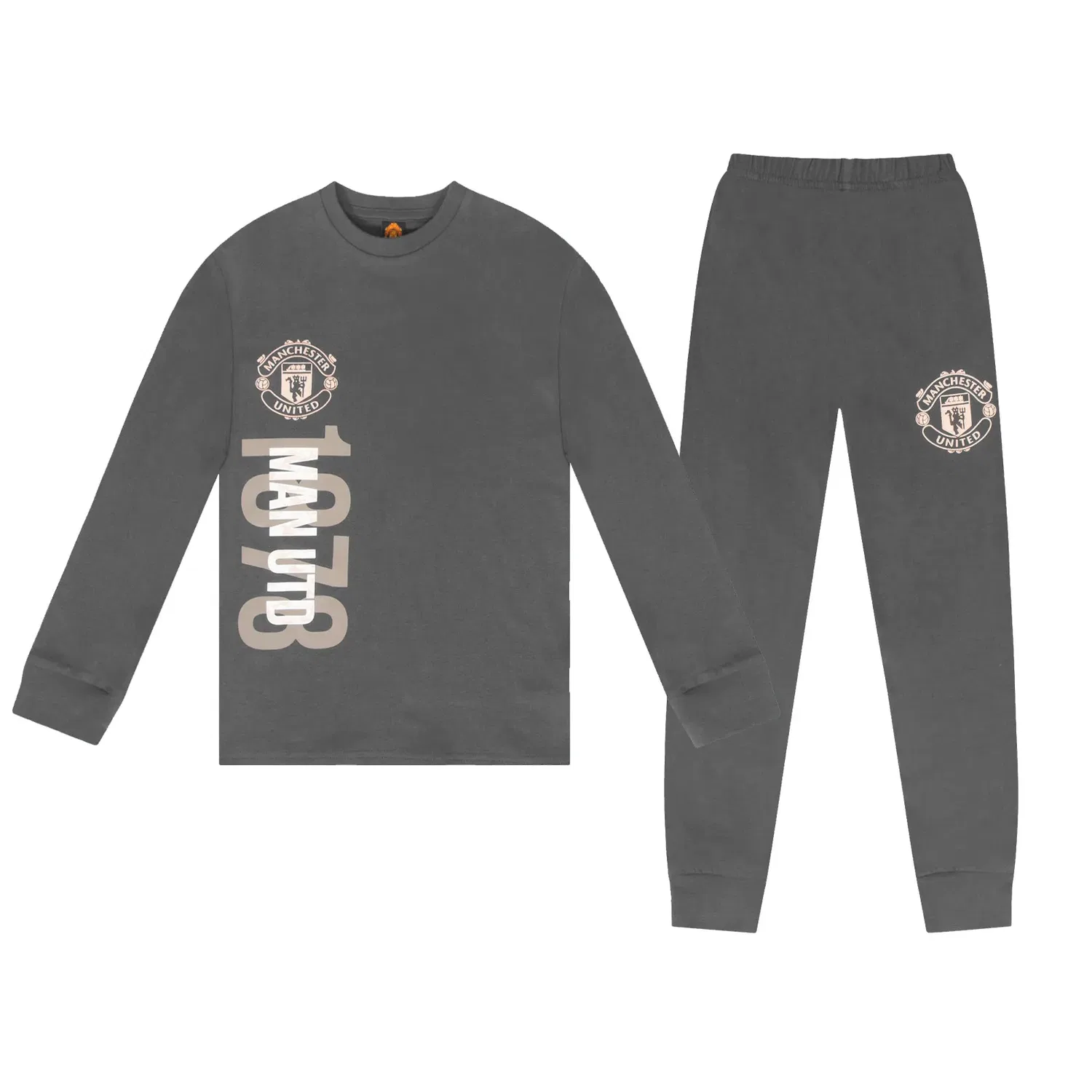 Пижама детская с символикой Manchester United Manchester United Fc, серый