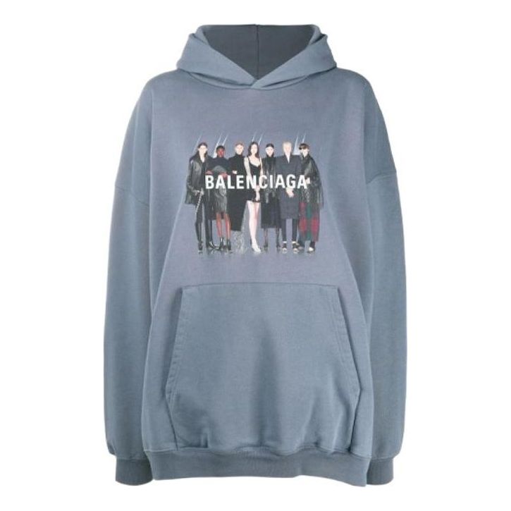 

Худи Balenciaga Real Balenciaga Oversized Hoodie 'Grey', серый