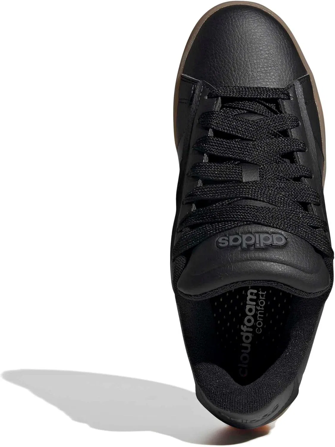 Кроссовки мужские Adidas, цвет Black/Black/Gum — фото 2