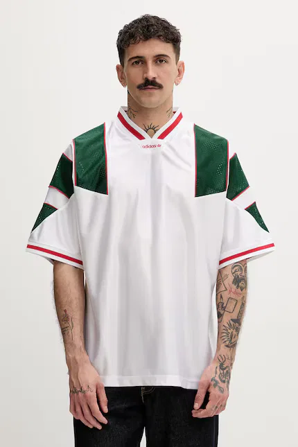 Футболка с сетчатой структурой T-shirt Adidas Originals, белый
