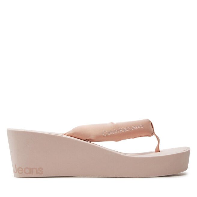 

Сандалии Calvin Klein Jeans Beach Wedge Sandal Padded Ny YW0YW01397 Peach Blush/Bright White TLL, розовый