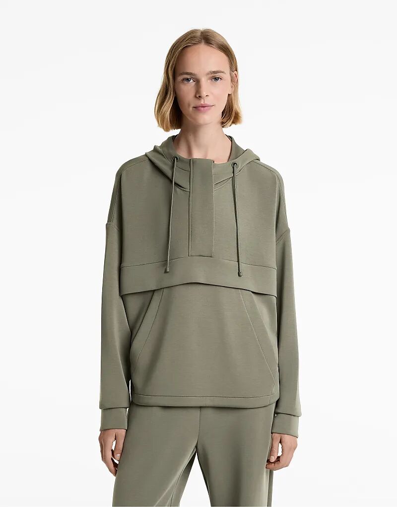 

Мягкая на ощупь толстовка OYSHO с модалом и молнией зеленого цвета