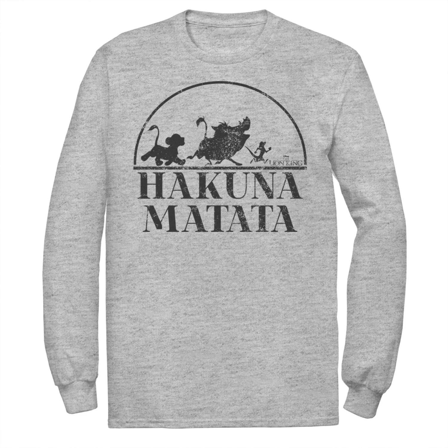 

Мужская футболка Disney The Lion King Hakuna Matata с простым текстом Licensed Character