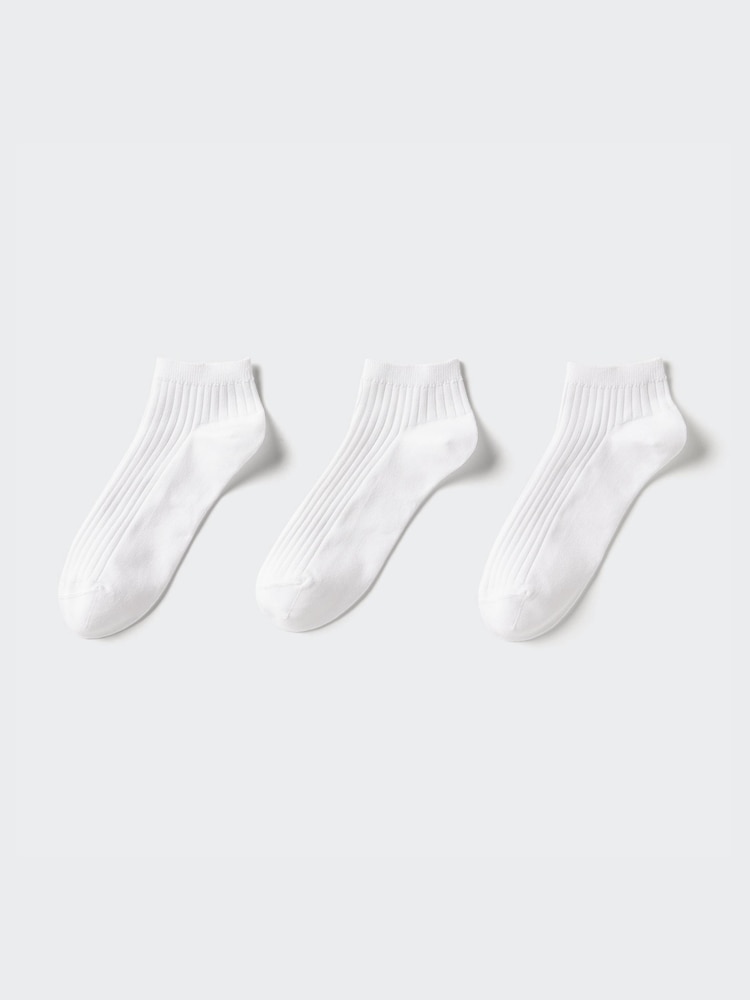 

Короткие носки 3 пары Uniqlo, цвет 00 белый