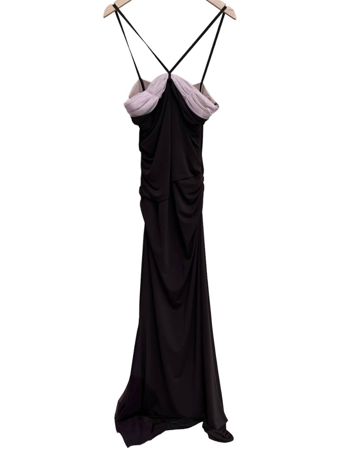 

Женское длинное платье в шоколадном цвете Vera Wang, цвет chocolate