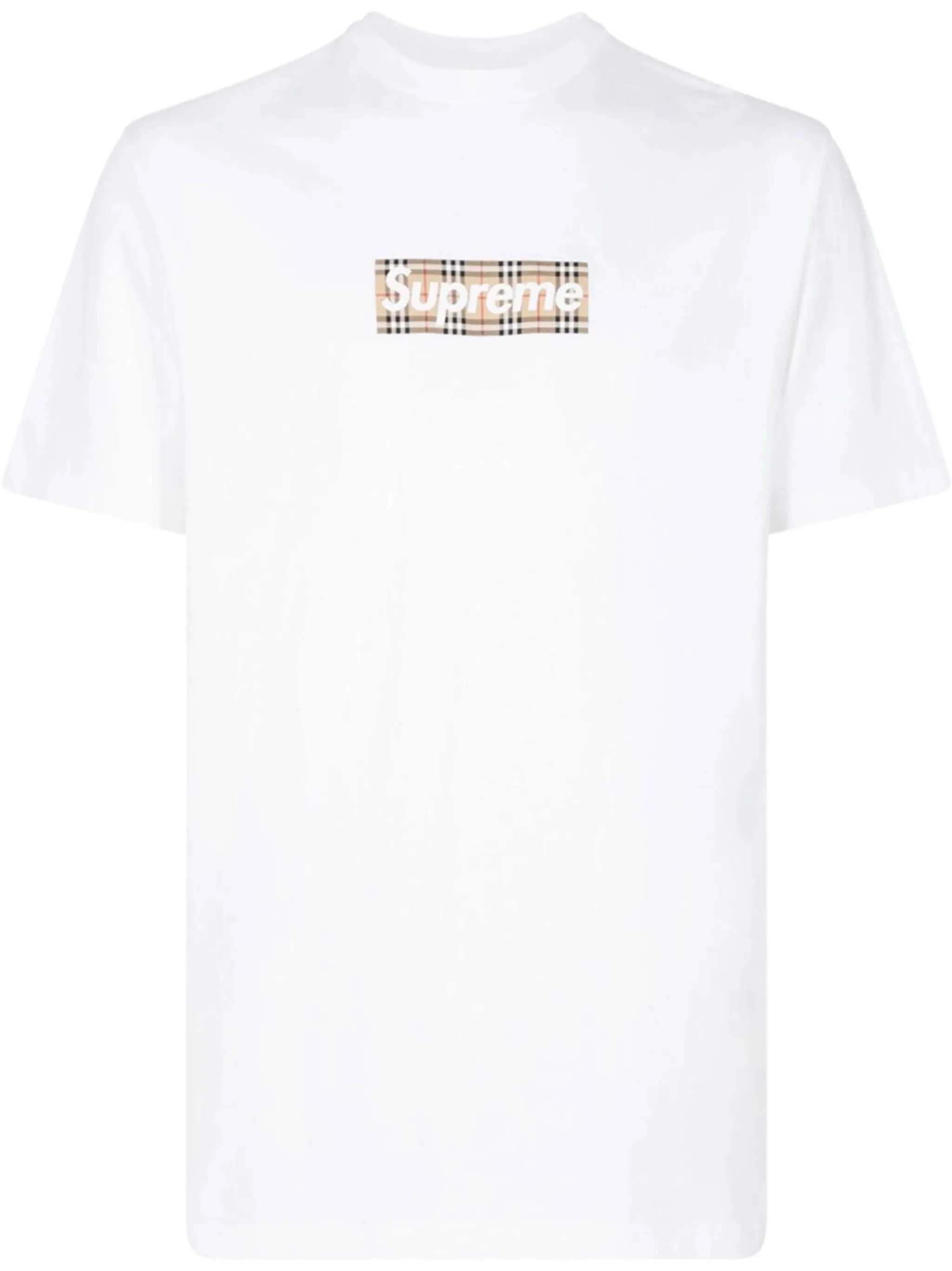 

Футболка с логотипом из коллаборации с Burberry Supreme, белый