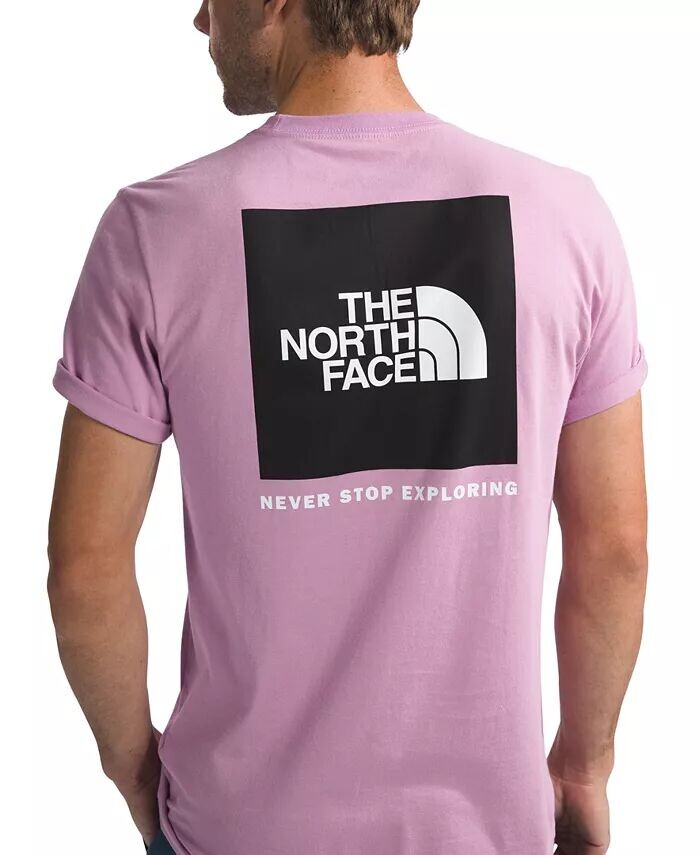 

Мужская футболка с круглым вырезом и короткими рукавами с логотипом Box The North Face, фиолетовый