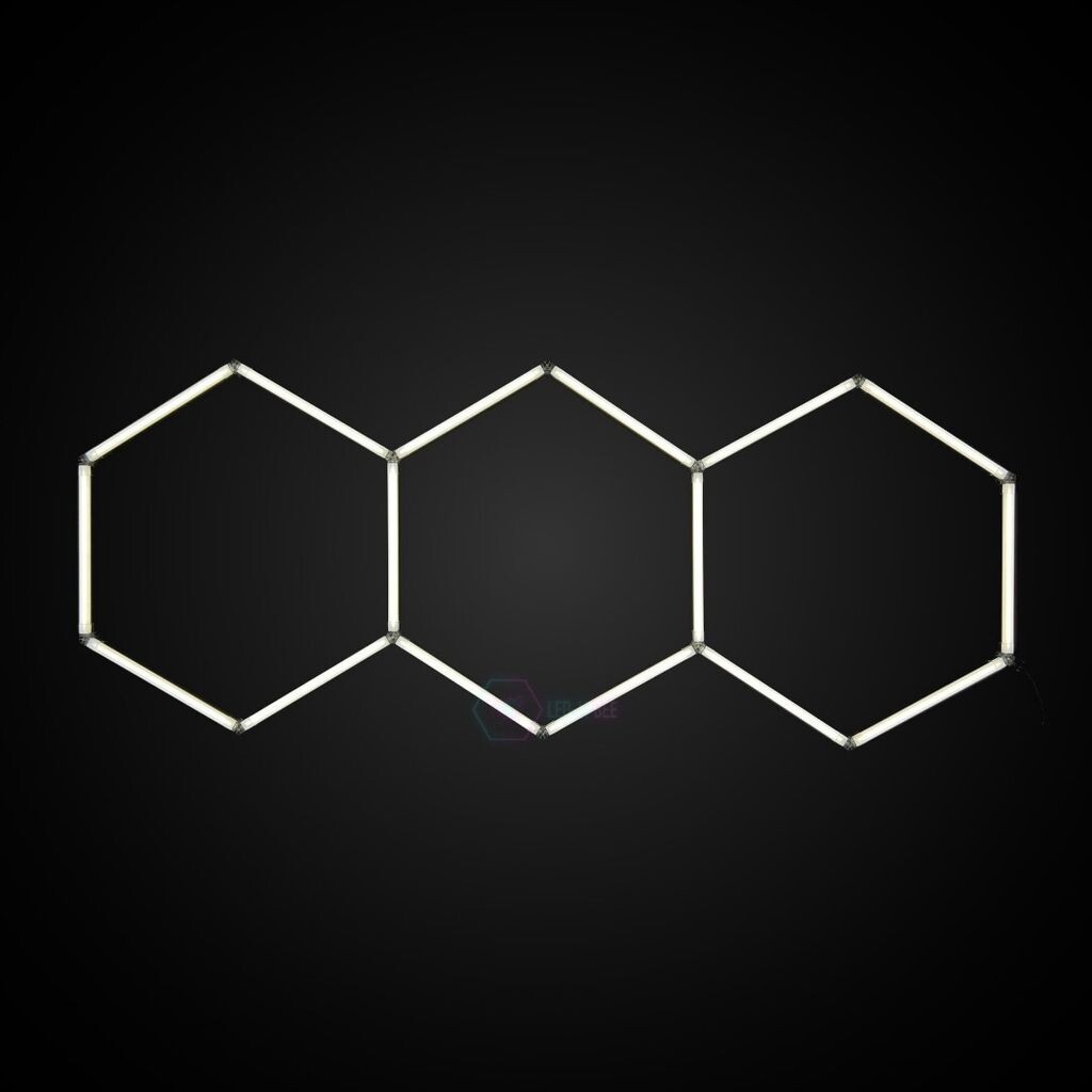 

Шестигранное светодиодное освещение - набор из 3 серий - 11450лм - 109Вт - 6500К - 96 x 244 см LED-IT Bee